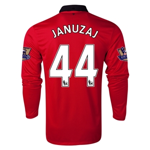 13-14 Manchester United #44 JANUZAJ Home Long Sleeve Jersey Shirt - Click Image to Close